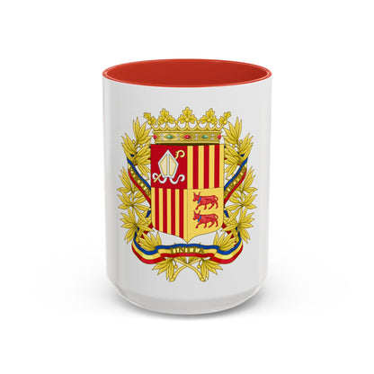 Coat of Arms of the high authorities of Andorra - Accent Coffee Mug