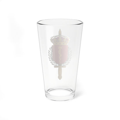 Försvarets sjukvårdshögskola vapen (Sweden) (Coat of Arms) Pint Glass 16oz