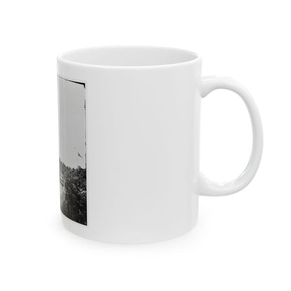 White House Landing, Va. View Down River, With Supply Vessels (U.S. Civil War) White Coffee Mug