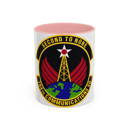 704th Communications Squadron (U.S. Air Force) Accent Coffee Mug