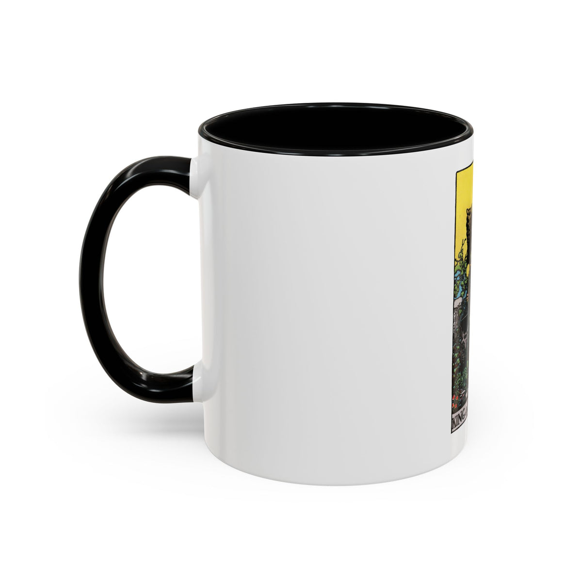 The King of Pentacles (Tarot Card) Accent Coffee Mug