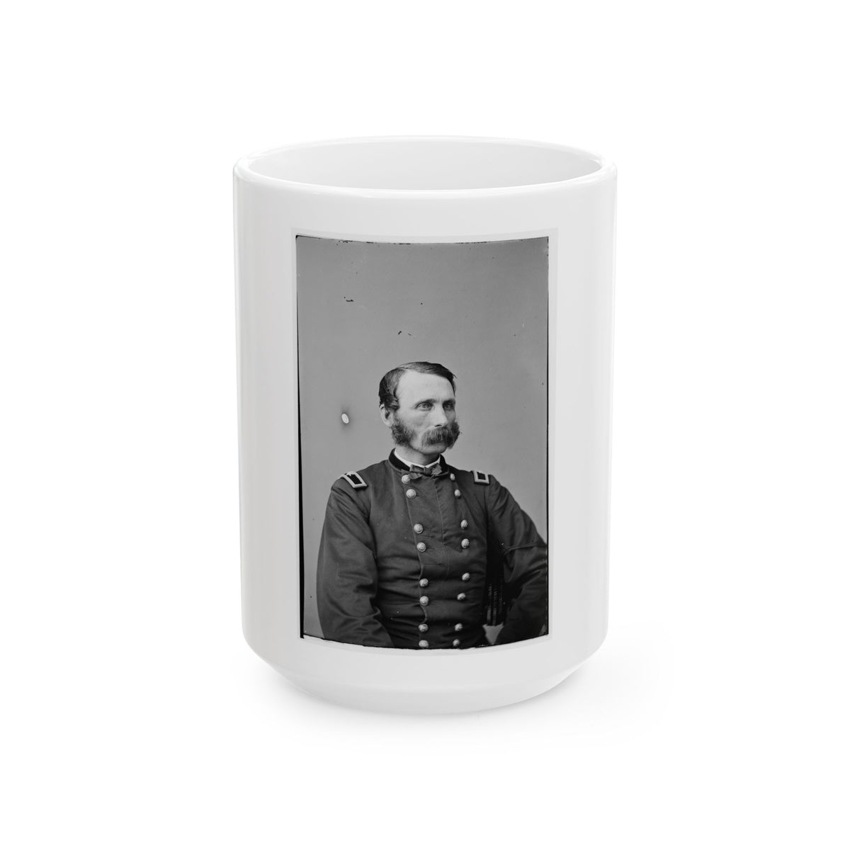 Portrait Of Brevetted Brigadier General Napoleon Bonaparte Mclauglen (1823-1887) (U.S. Civil War) White Coffee Mug