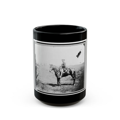 William Wilson, Scout, Headquarters, Army Of The Potomac, Seated On Horse, Full-Length Portrait, Facing Left, Culpeper, Va. (U.S. Civil War) Black Coffee Mug