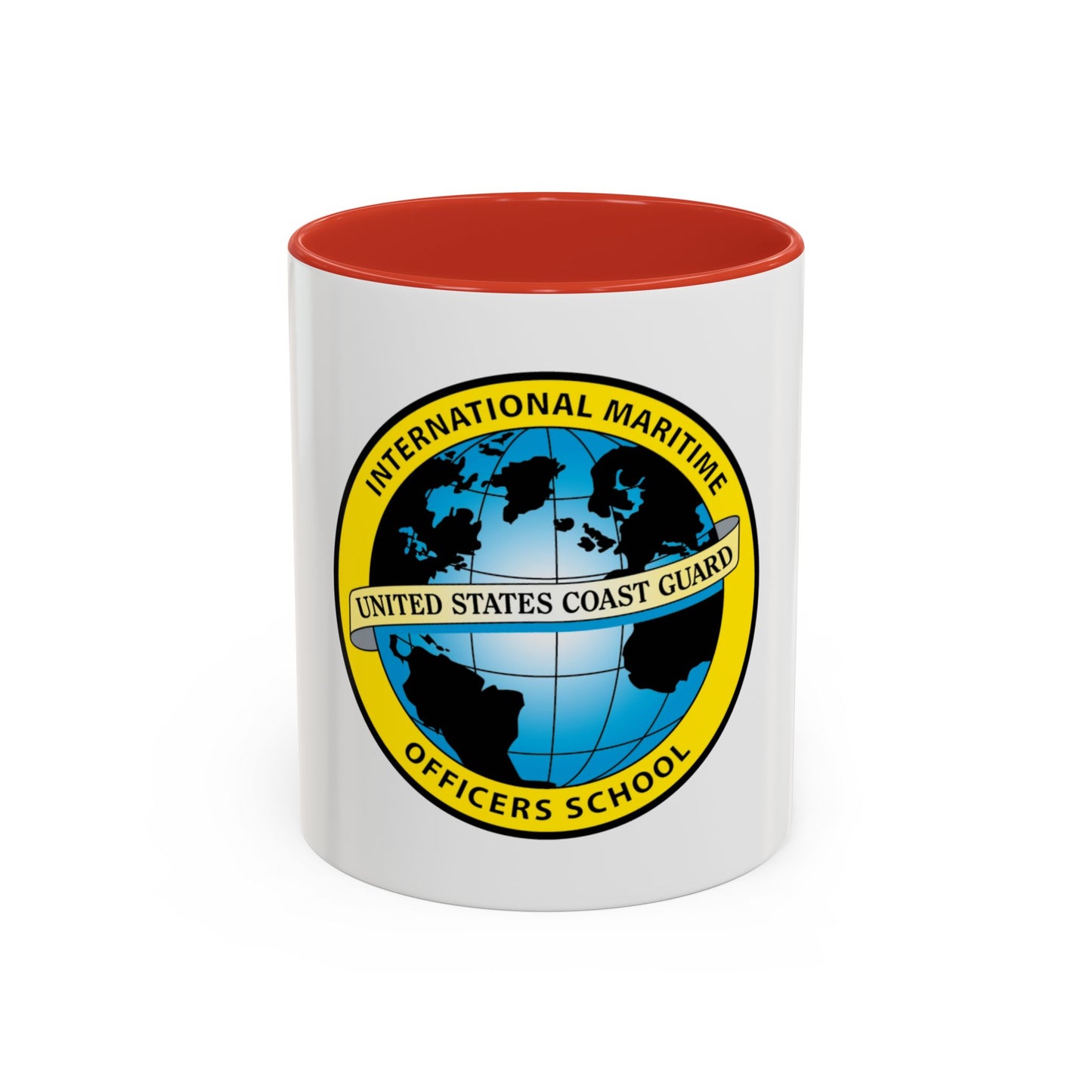 International Maritime Officers School USCG (U.S. Coast Guard) Accent Coffee Mug