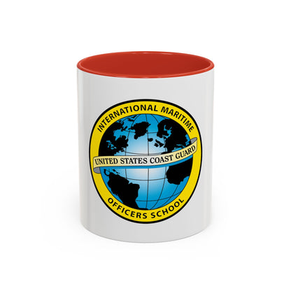 International Maritime Officers School USCG (U.S. Coast Guard) Accent Coffee Mug