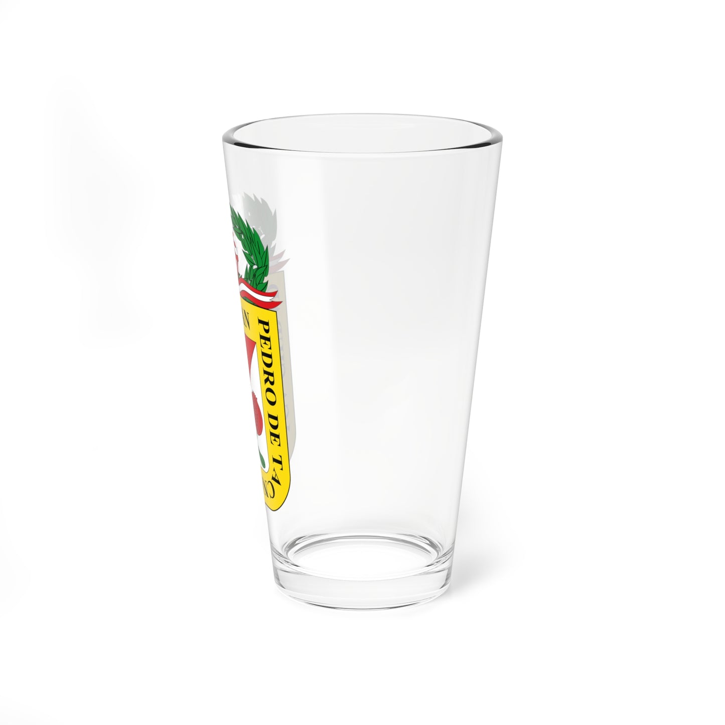Escudo de San Pedro de Tacna (Peru) (Coat of Arms) Pint Glass 16oz