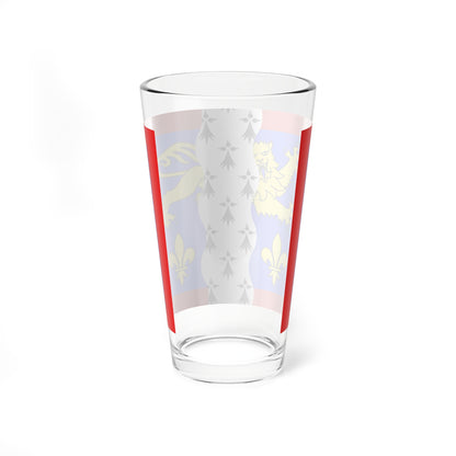 Drapeau fr departement Mayenne (France) Pint Glass 16oz