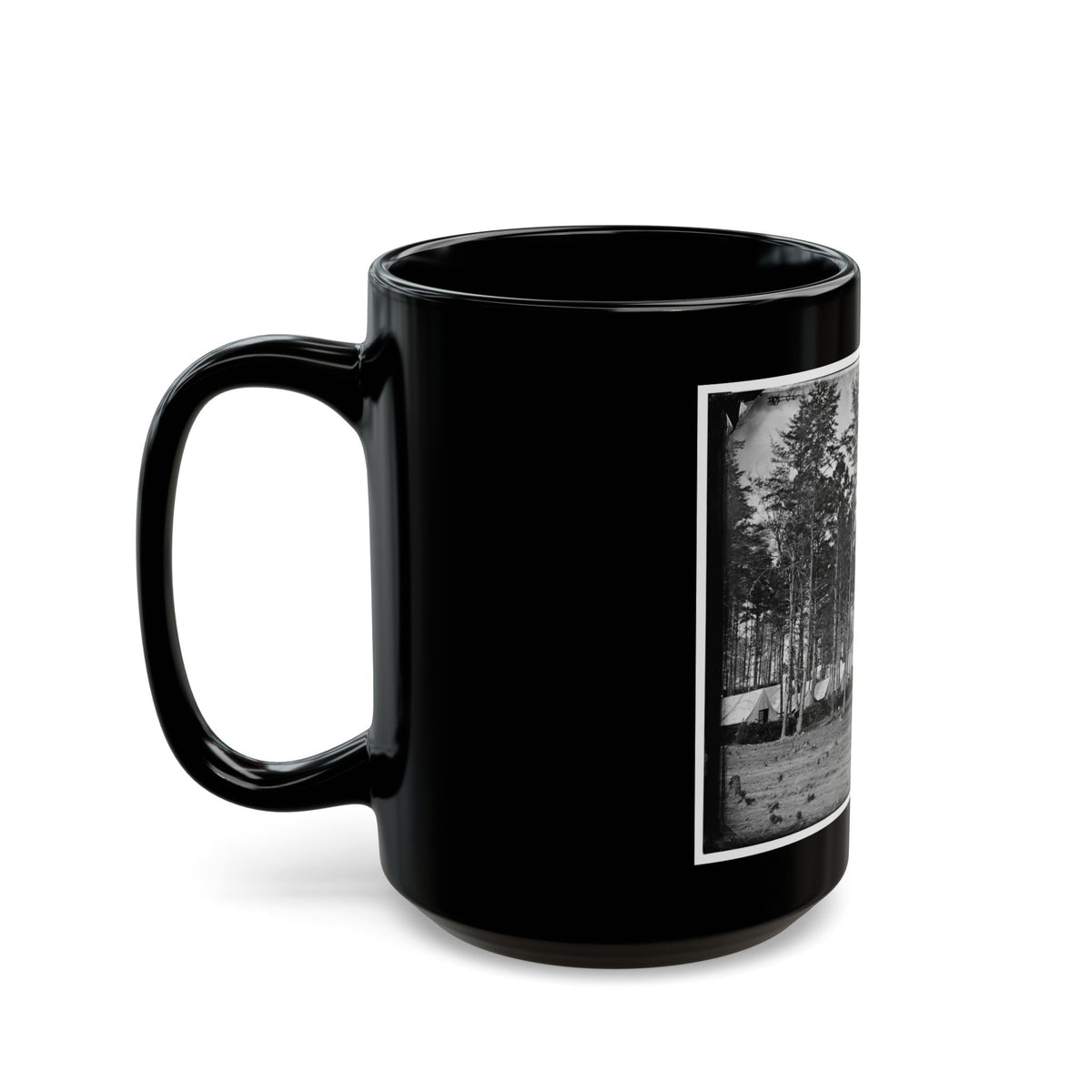 Brandy Station, Virginia. Headquarters, Army Of The Potomac. Eastern Half Of The Camp (U.S. Civil War) Black Coffee Mug