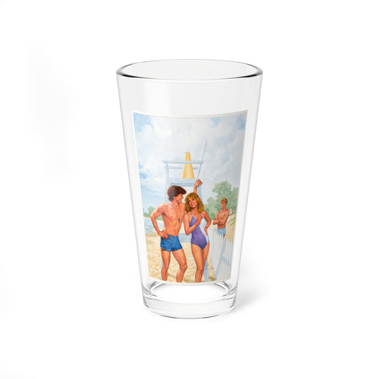Lifeguards Only Beyond This Point, Paperback Novel Cover (Penguin, 1984) - Pint Glass 16oz