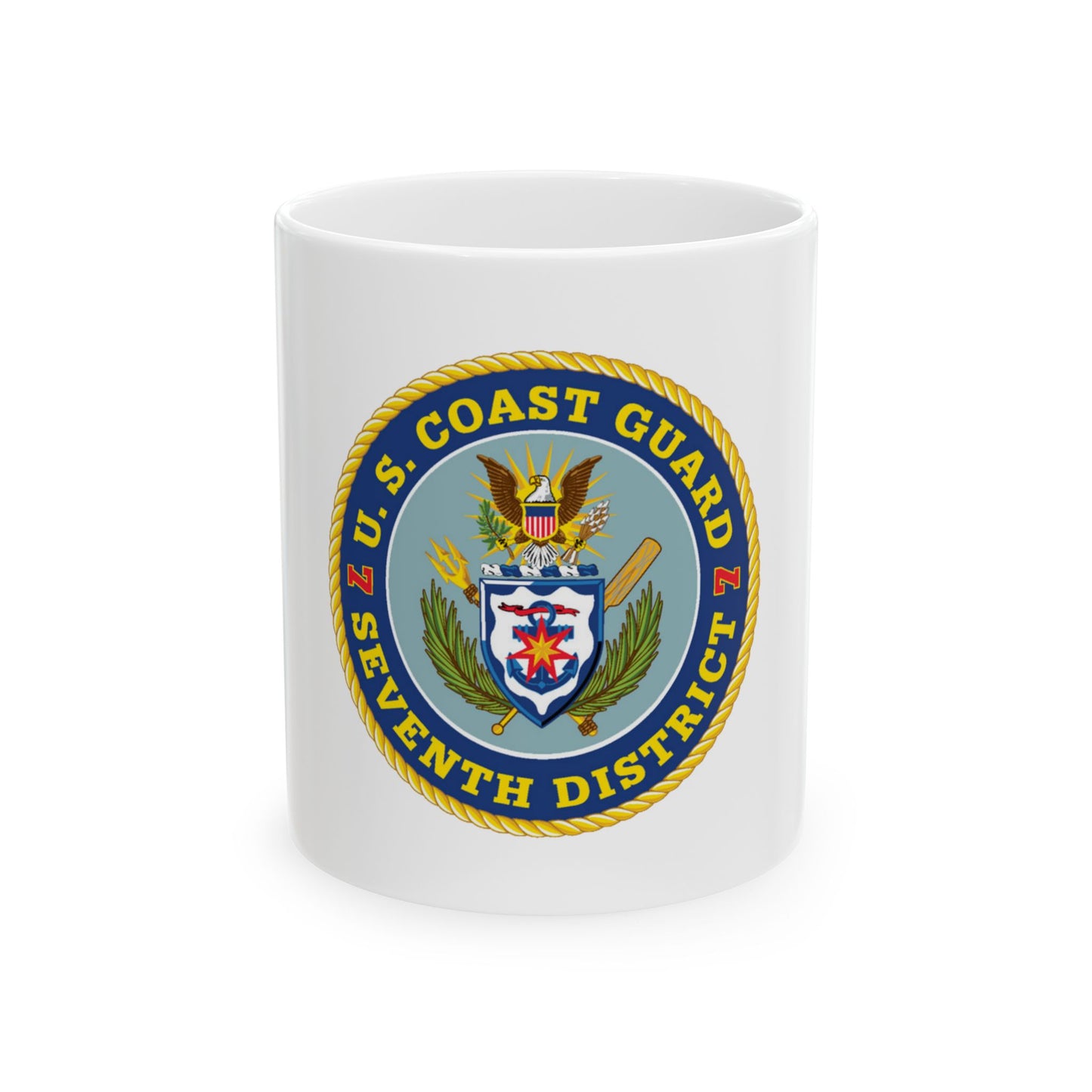 USCG Seventh District (U.S. Coast Guard) White Coffee Mug