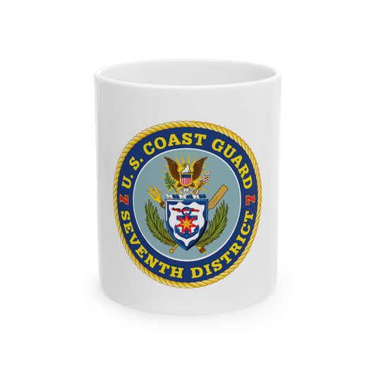 USCG Seventh District (U.S. Coast Guard) White Coffee Mug
