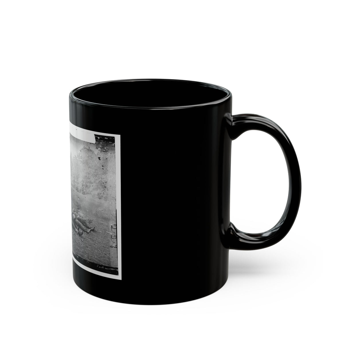 Gettysburg, Pa. Confederate Dead At The Edge Of The Rose Woods, July 5, 1863 (U.S. Civil War) Black Coffee Mug
