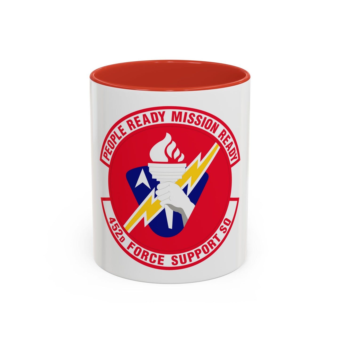 452 Force Support Squadron AFRC (U.S. Air Force) Accent Coffee Mug