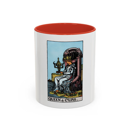 The Queen of Cups (Tarot Card) Accent Coffee Mug