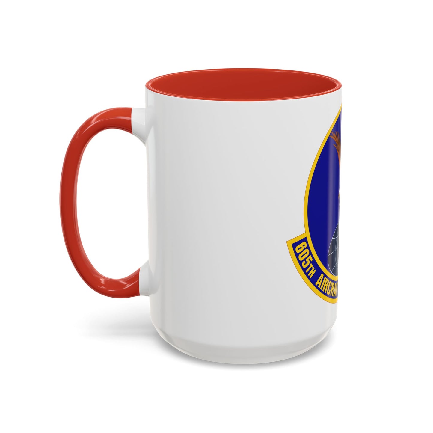 605 Aircraft Maintenance Squadron AMC (U.S. Air Force) Accent Coffee Mug