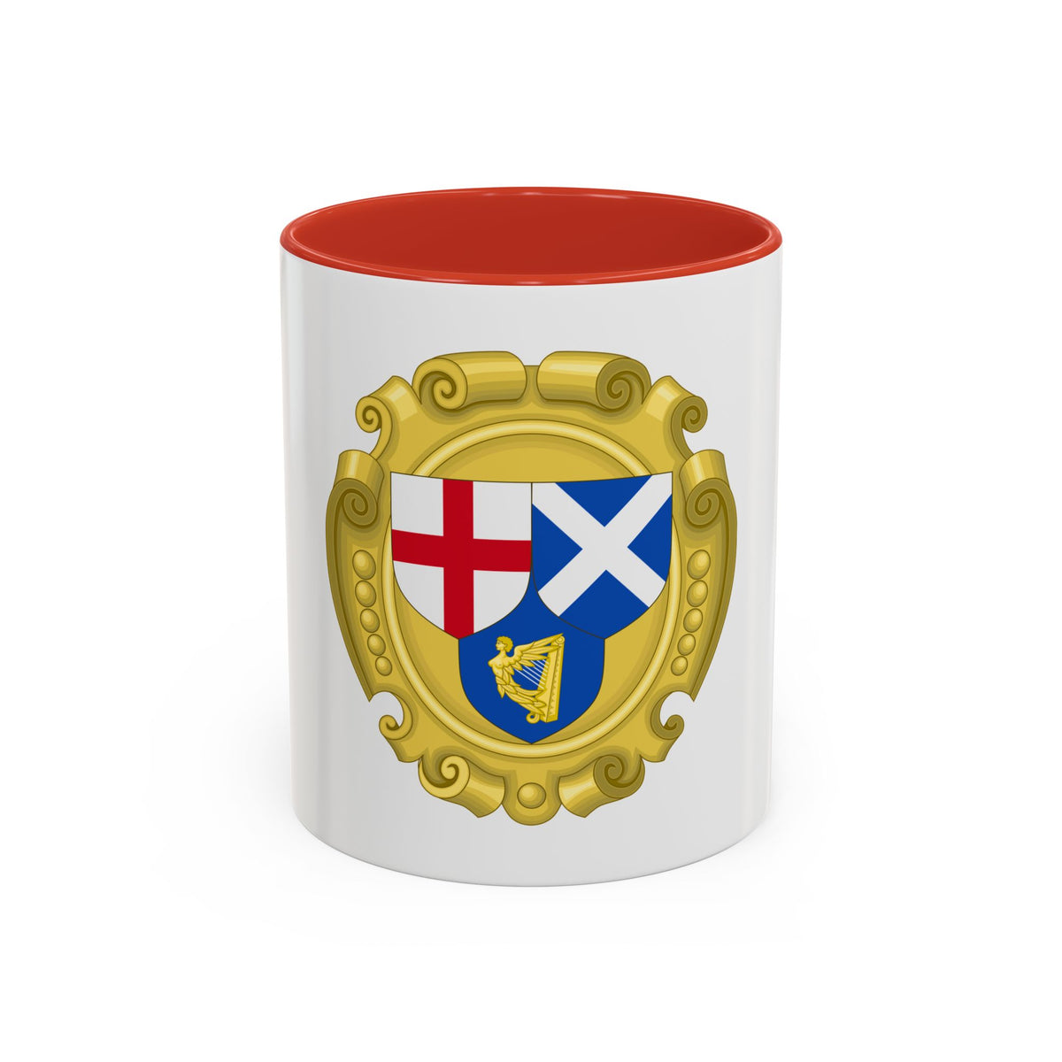 Coat of Arms of the Commonwealth of England, Scotland and Ireland - Accent Coffee Mug