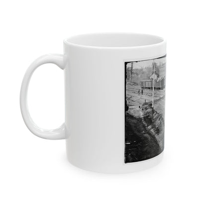 Atlanta, Georgia. Ruins Of Depot, Blown Up On Sherman's Departure (U.S. Civil War) White Coffee Mug