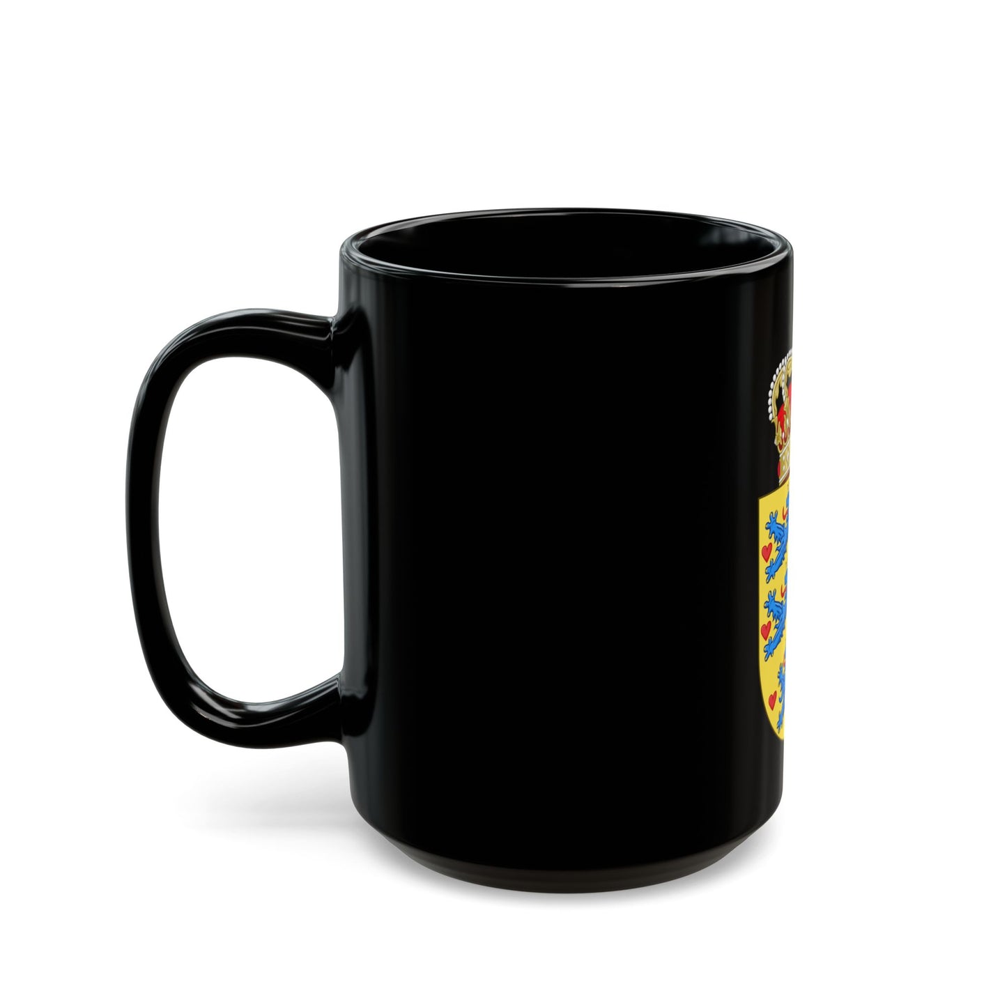 National Coat of arms of Denmark - Black Coffee Mug
