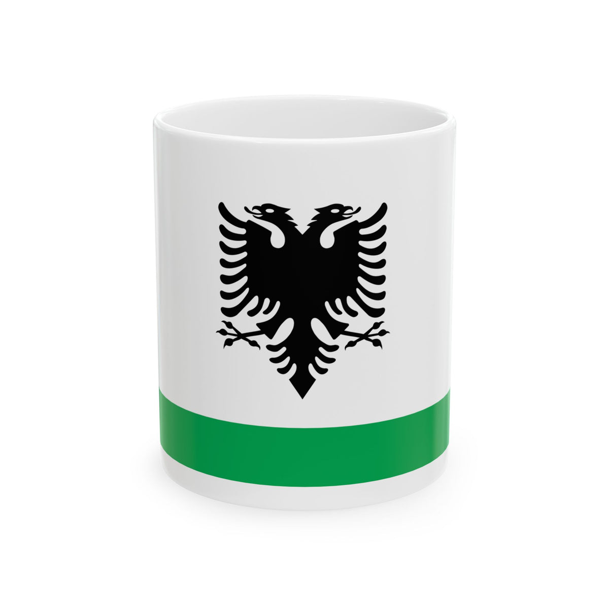 Albanian Coast Guard Ensign - White Coffee Mug