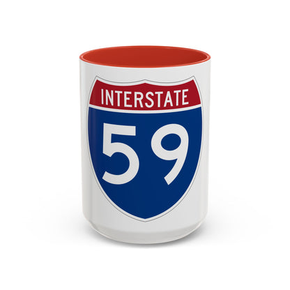 Interstate 59 (U.S. Highways) Accent Coffee Mug