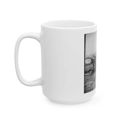 City Point, Va. Another Locomotive At The Same Point (U.S. Civil War) White Coffee Mug