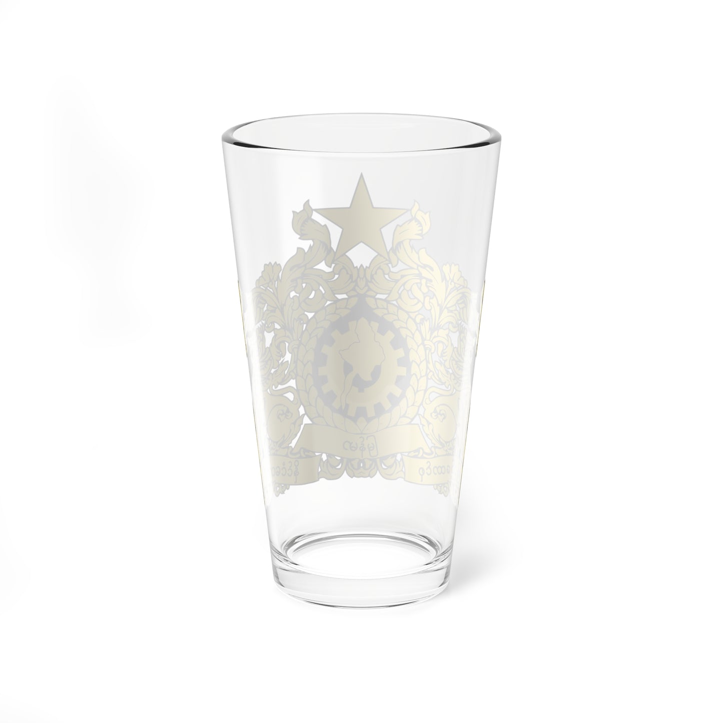 State seal of Myanmar 1988-2011 (Myanmar) (Coat of Arms) Pint Glass 16oz