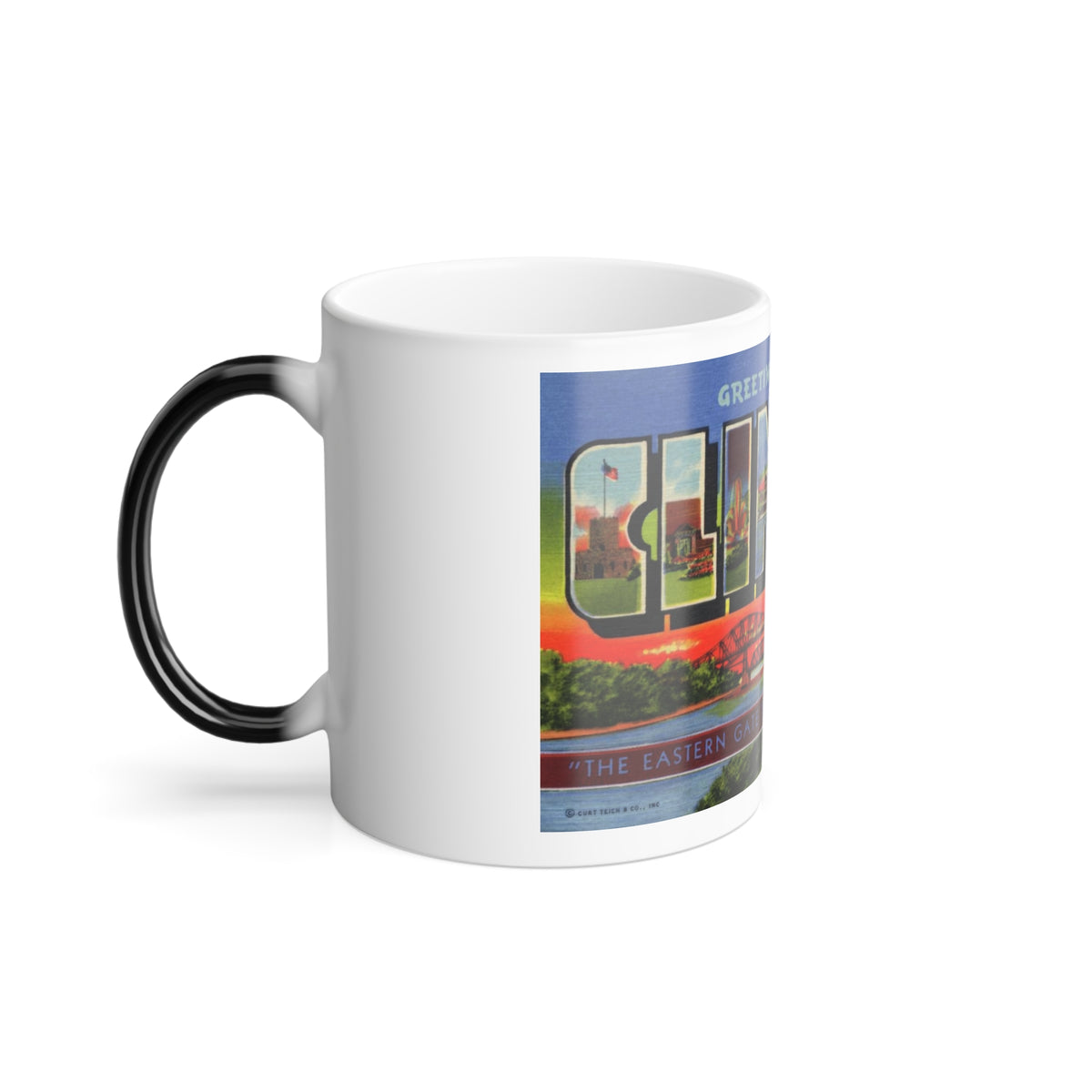 Greetings from Clinton (Greeting Postcards) Color Changing Mug 11oz