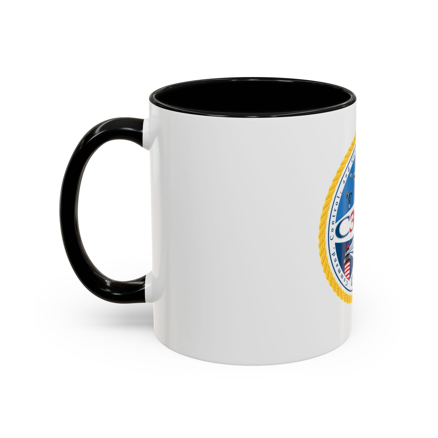 USCG C3 Cen Command Control Comm Engineering (U.S. Coast Guard) Accent Coffee Mug