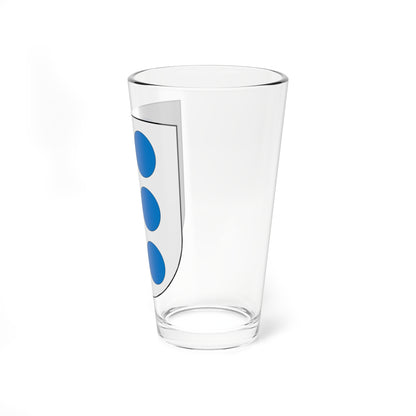 Coats of arms of families of Castro (Portugal) (Coat of Arms) Pint Glass 16oz