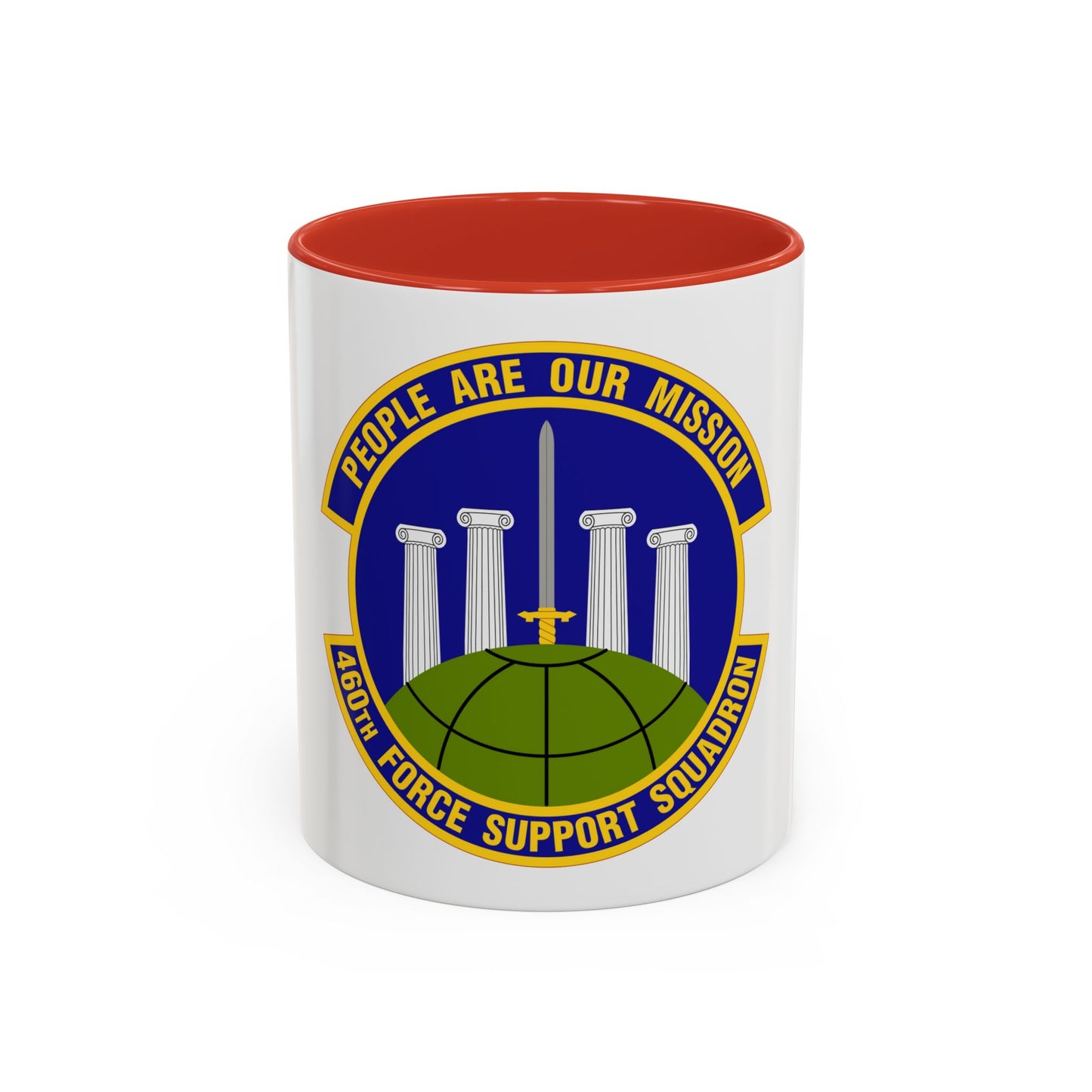 460 Force Support Squadron AFSPC (U.S. Air Force) Accent Coffee Mug