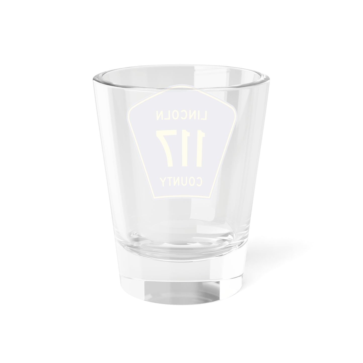 Lincoln County 117 (South Dakota) (Road Sign) Shot Glass 1.5oz