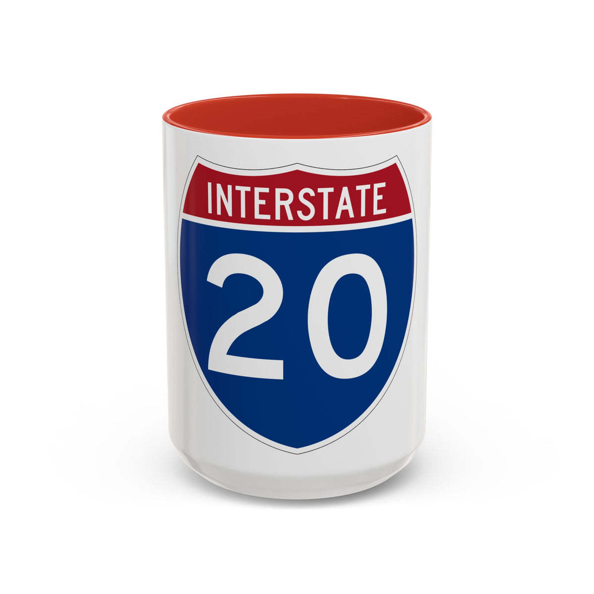 Interstate 20 (U.S. Highways) Accent Coffee Mug
