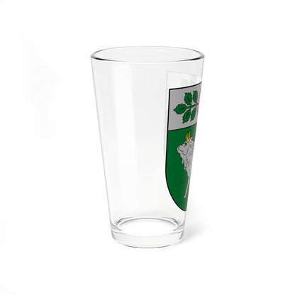 Vārkavas novads COA (Latvia) (Coat of Arms) Pint Glass 16oz