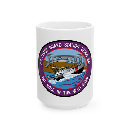 USCG Station Depoe Bay (U.S. Coast Guard) White Coffee Mug