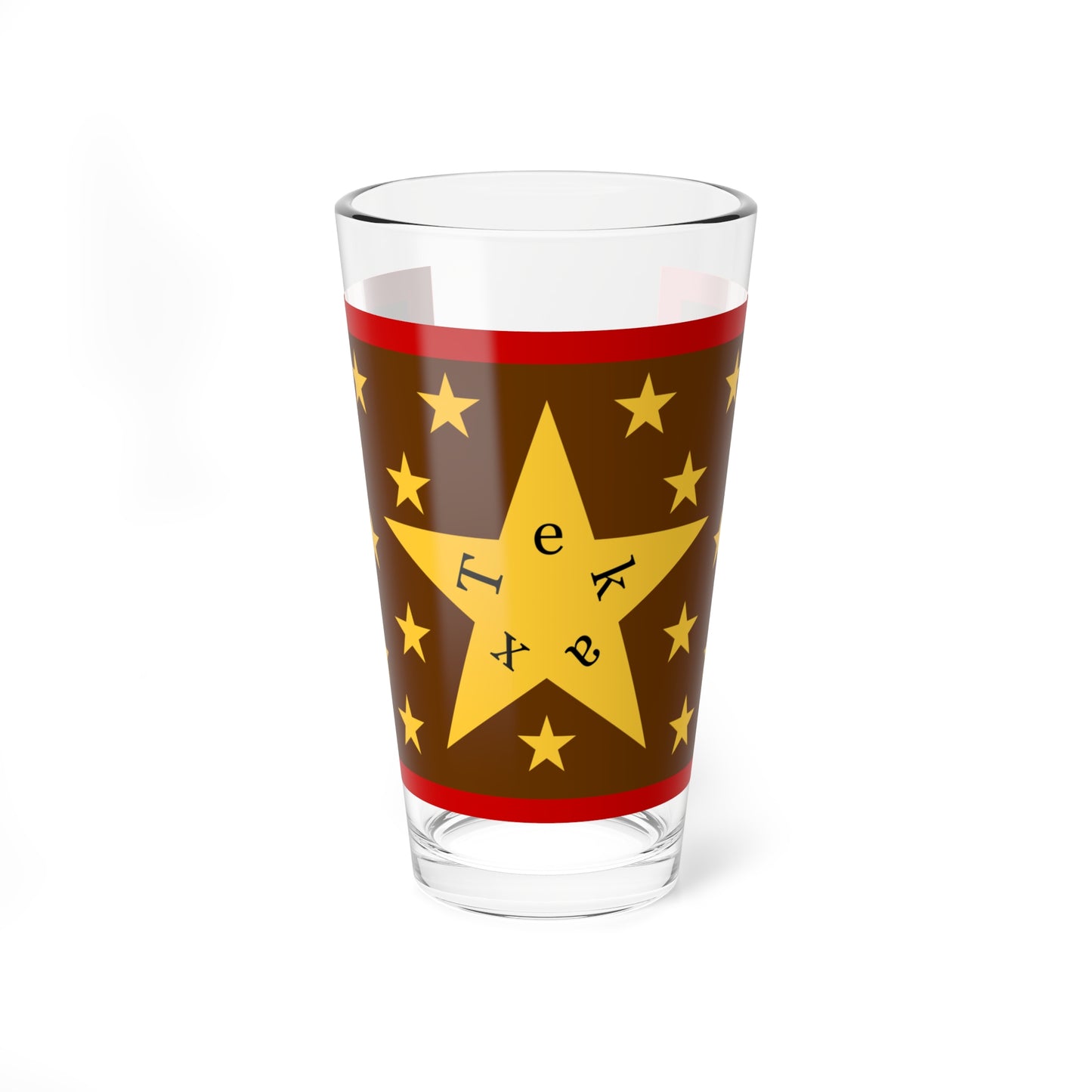 Old flag of Tekax Yucatán (Mexico) Pint Glass 16oz