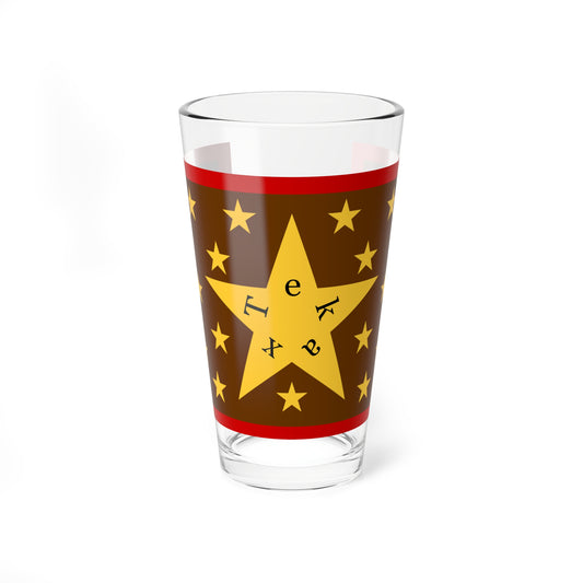 Old flag of Tekax Yucatán (Mexico) Pint Glass 16oz