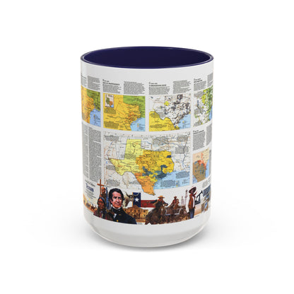 USA - Texas 2 (1986) (Map) Accent Coffee Mug