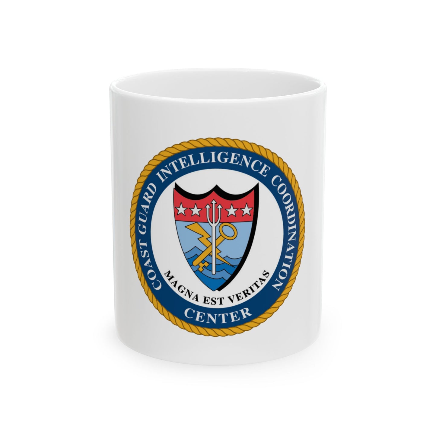 USCG Intelligence Coordination Ctr (U.S. Coast Guard) White Coffee Mug