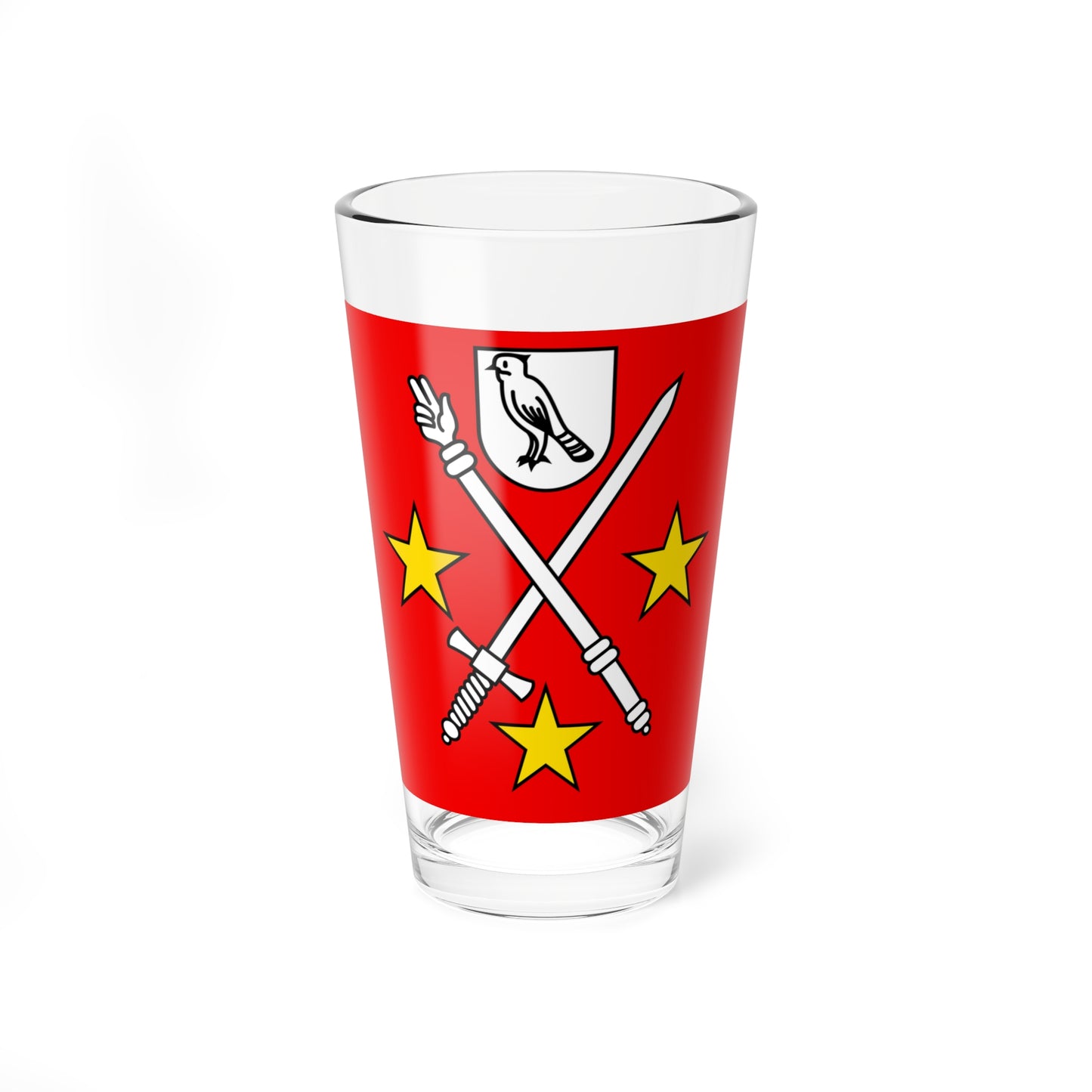 CHE Pleigne Flag (Switzerland) Pint Glass 16oz