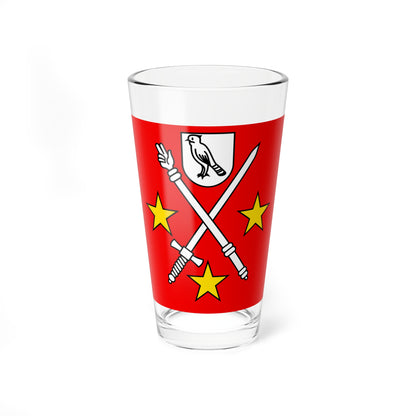 CHE Pleigne Flag (Switzerland) Pint Glass 16oz