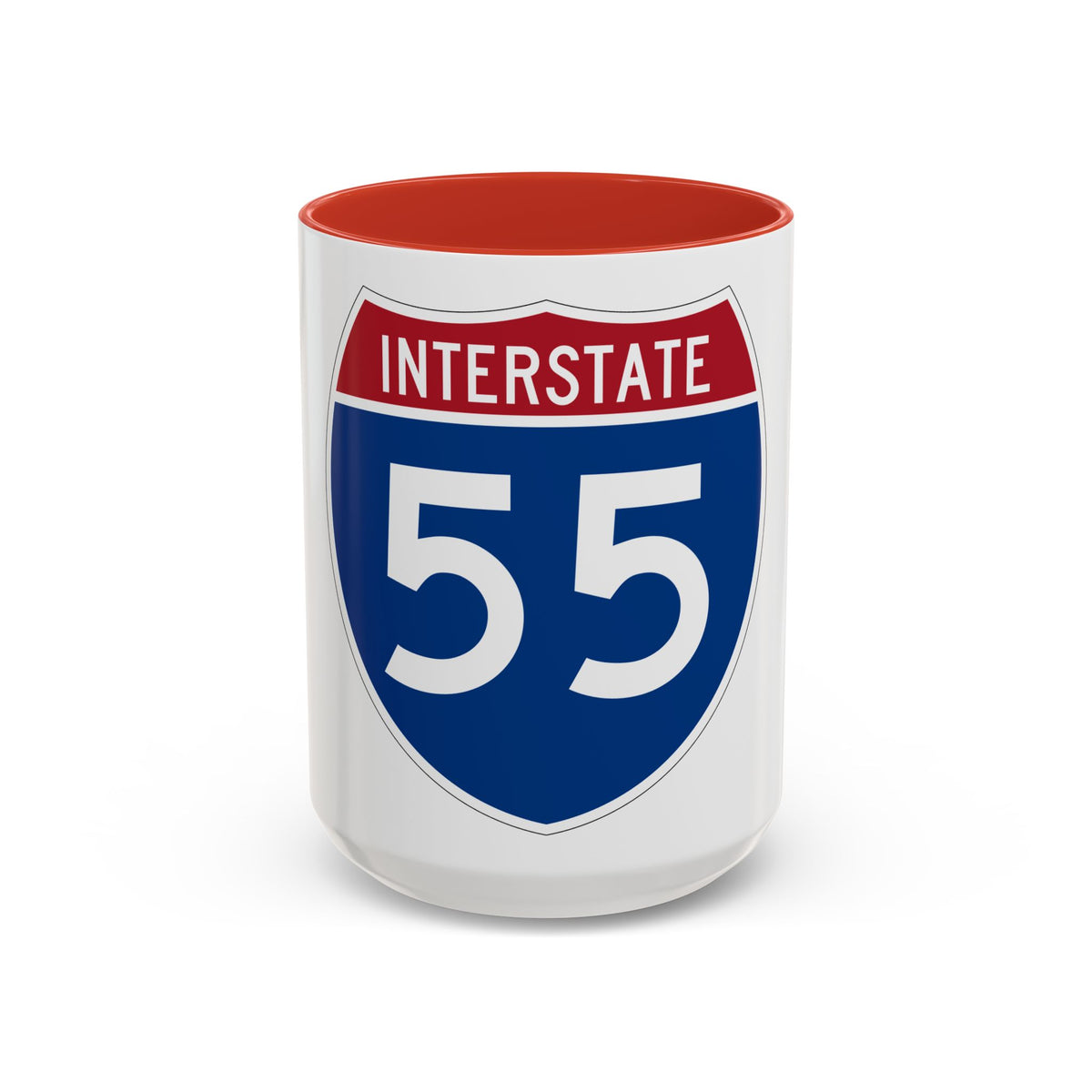 Interstate 55 (U.S. Highways) Accent Coffee Mug