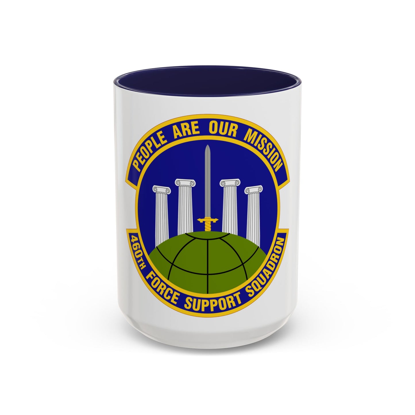 460 Force Support Squadron AFSPC (U.S. Air Force) Accent Coffee Mug