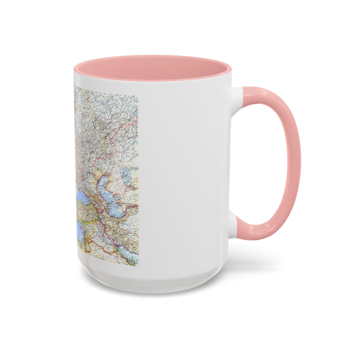 Europe (1962) (Map) Accent Coffee Mug