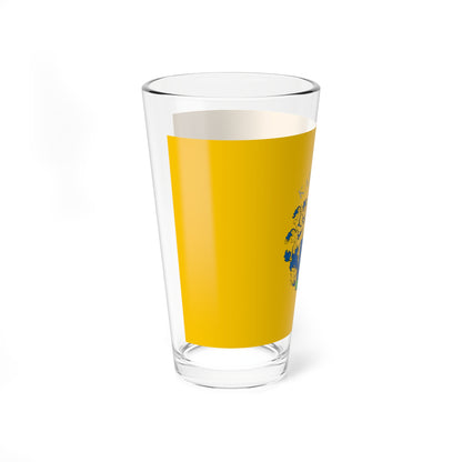 Flag of Kaposvar variant (Hungary) Pint Glass 16oz