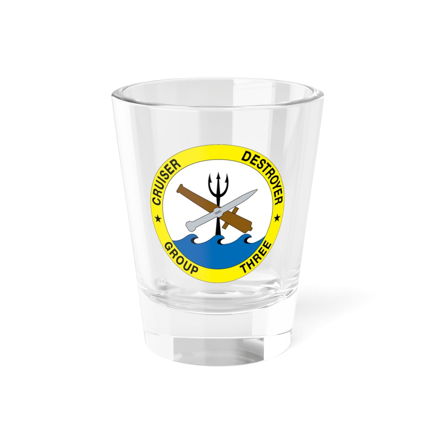 Cruise Destroyer Group Three (U.S. Navy) Shot Glass 1.5oz