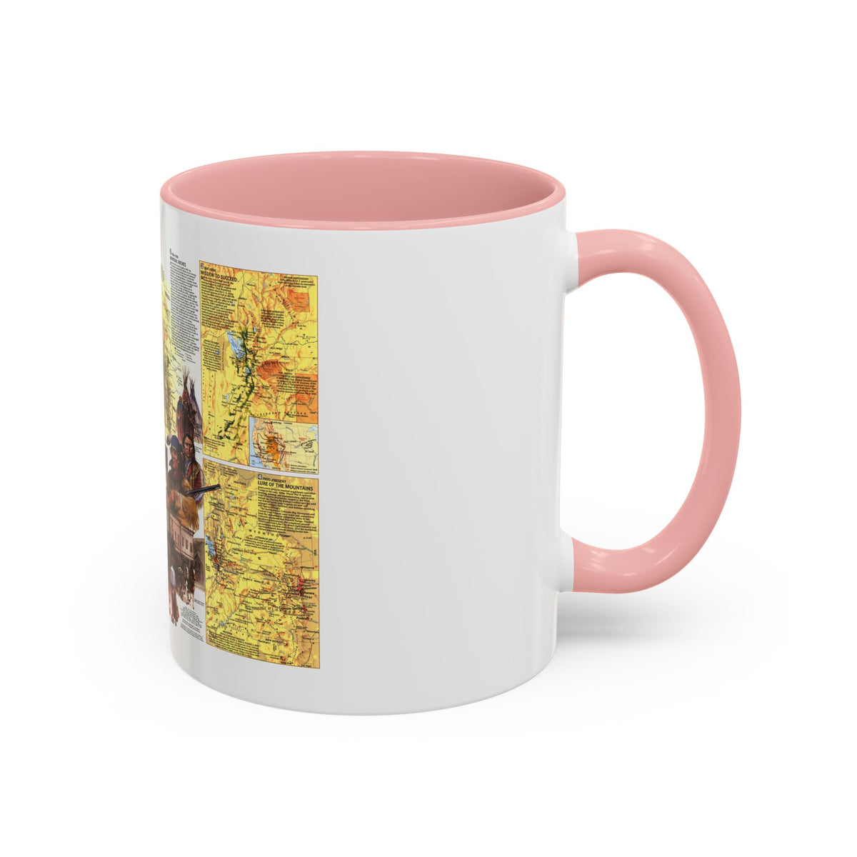USA - Central Rockies 2 (1984) (Map) Accent Coffee Mug