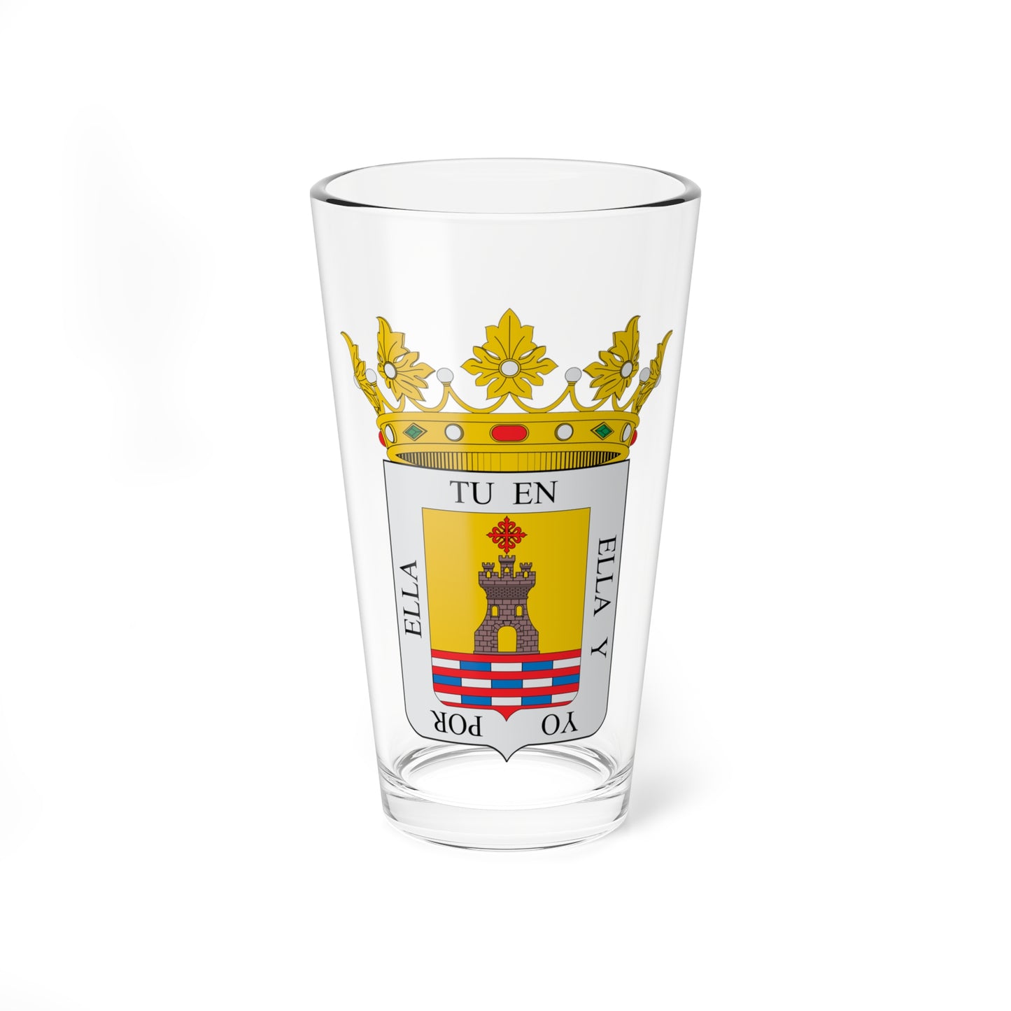 Escudo de Alcaudete (Spain) (Coat of Arms) Pint Glass 16oz