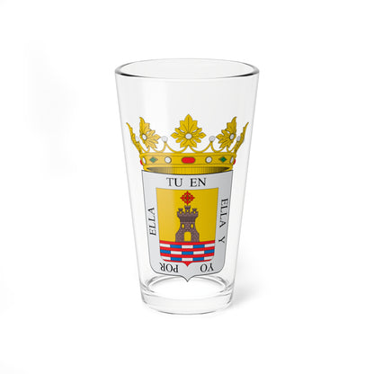 Escudo de Alcaudete (Spain) (Coat of Arms) Pint Glass 16oz