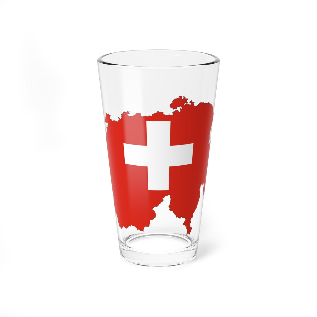 Switzerland-Flagmap (Switzerland) Pint Glass 16oz