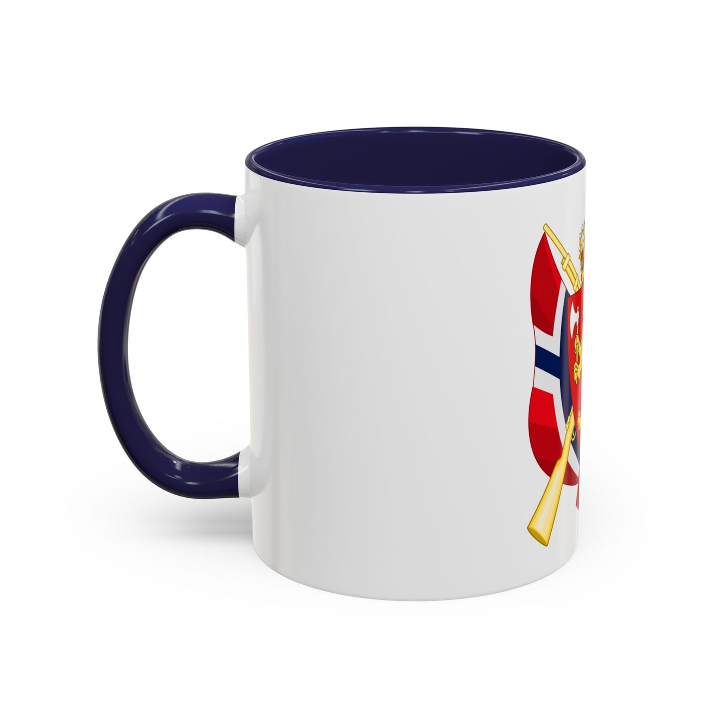 Coat of arms of the National Rifle Association of Norway - Accent Coffee Mug
